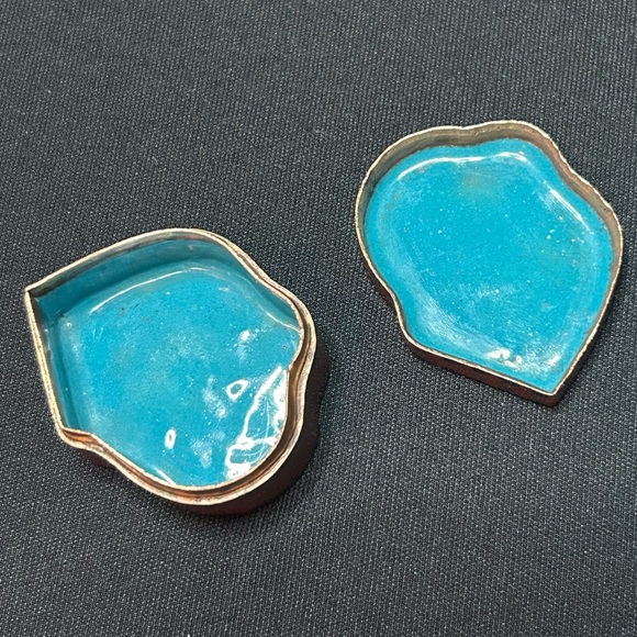 Vintage Cloisonné Butterfly Trinket Boxes - Picture 8 of 16